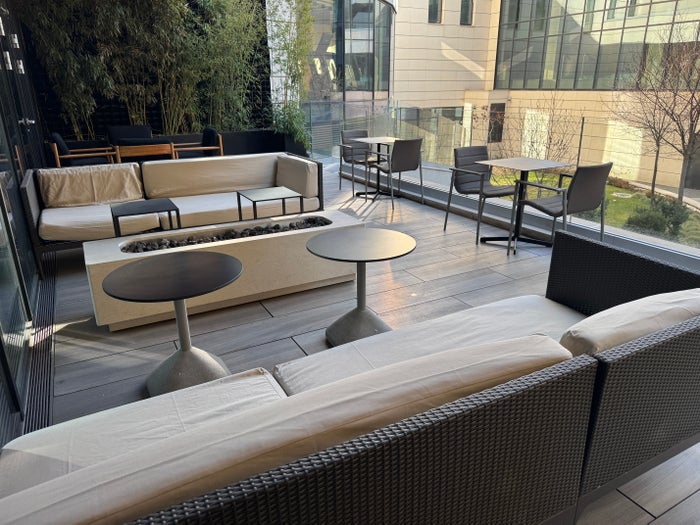 Hyatt Regency Sofia Club terrace Hyatt Regency Sofia Club terrace