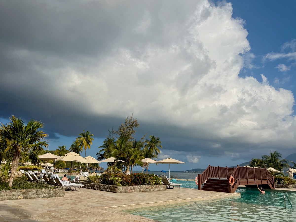 Pool view at the Park Hyatt St. Kitts