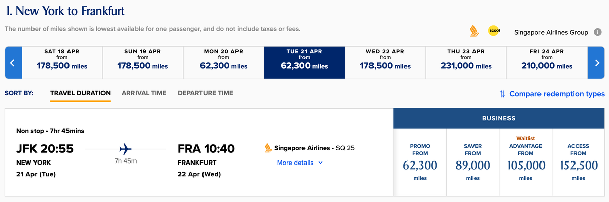 Singapore Spontaneous Escapes JFK FRA April 2026 Singapore Spontaneous Escapes JFK FRA April 2026