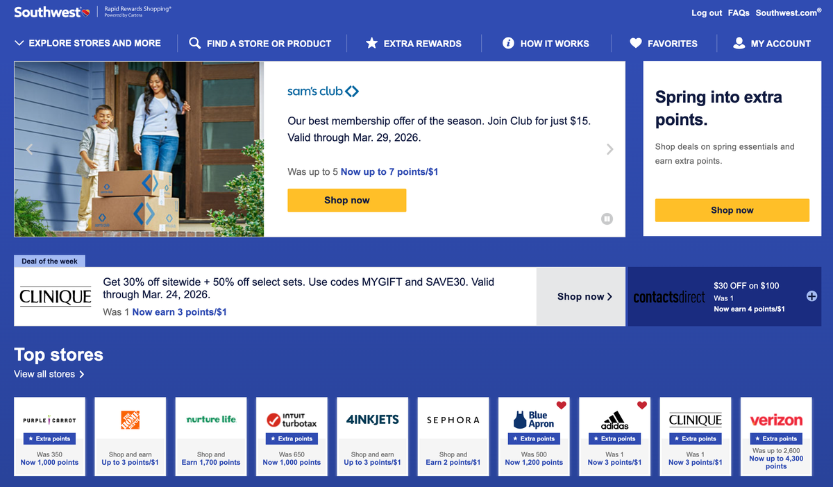 Southwest shopping portal Southwest shopping portal