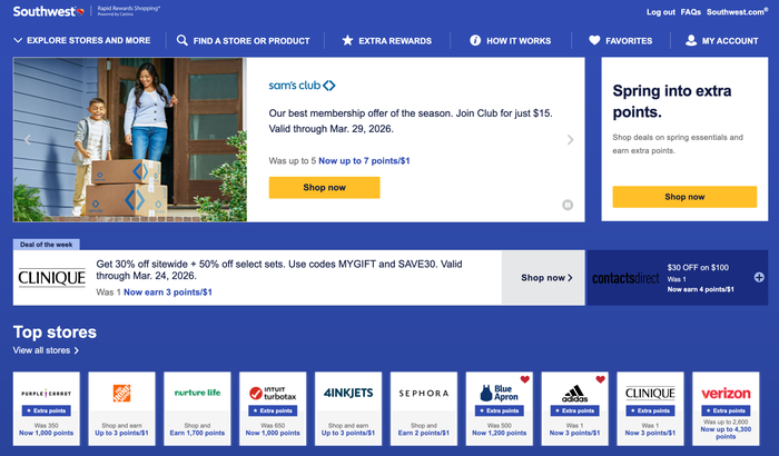 Southwest shopping portal Southwest shopping portal