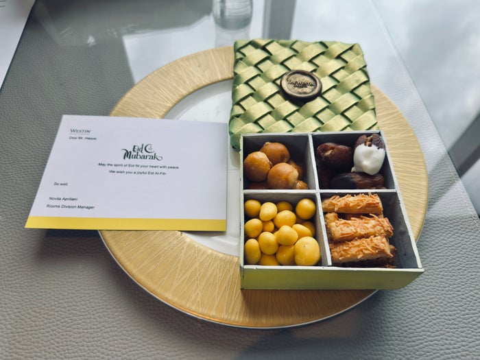 The Westin Jakarta Eid treat and card The Westin Jakarta Eid treat and card