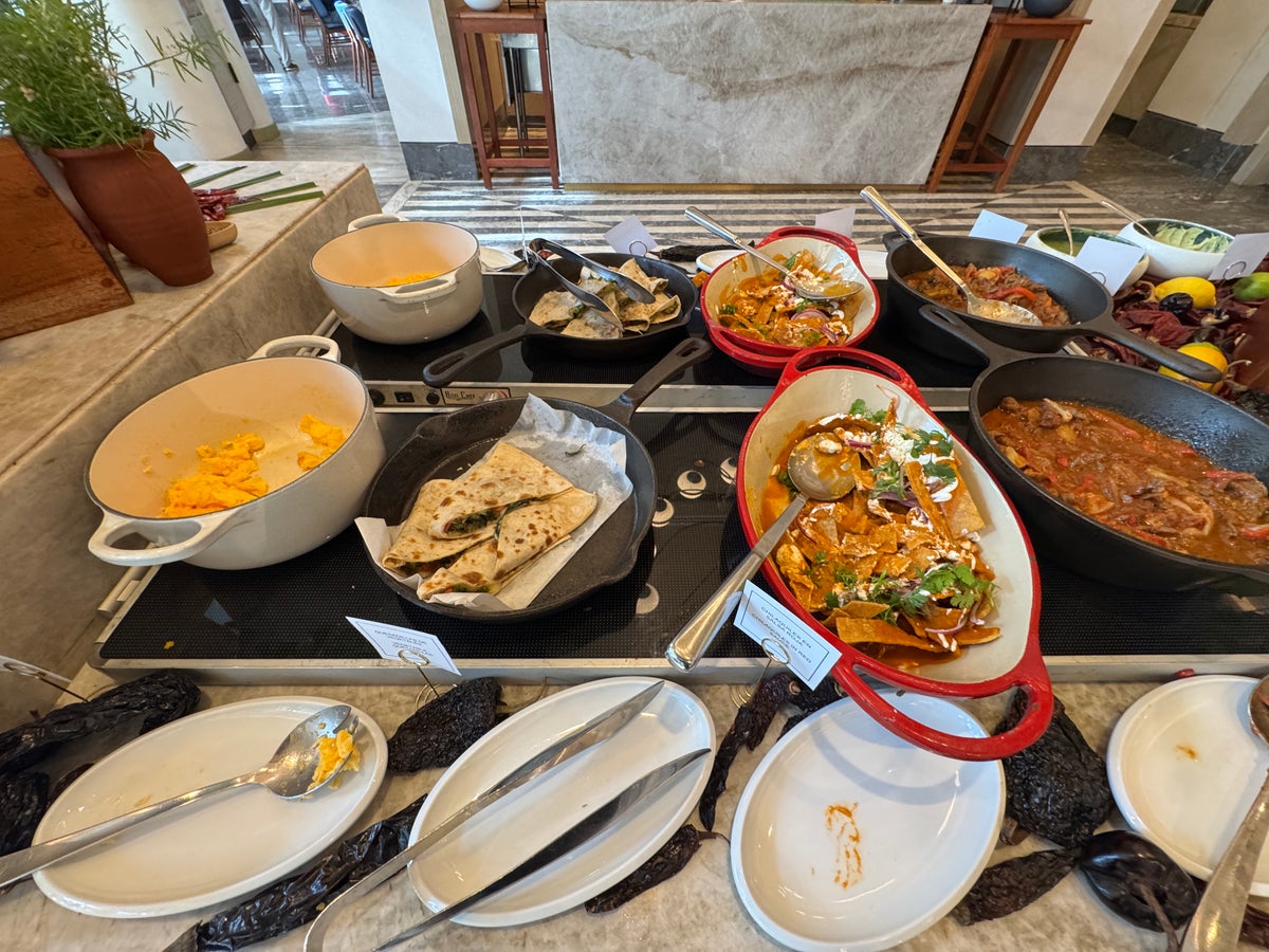 Waldorf Astoria Rivieria Maya Chaya mexican breakfast offerings