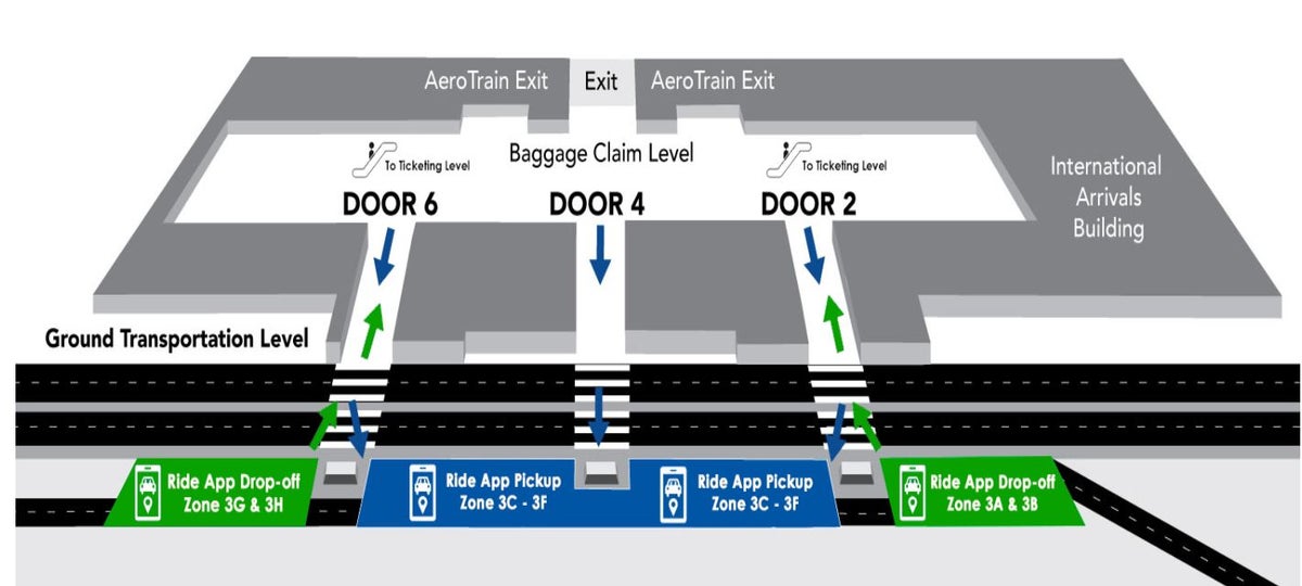 IAD Rideshare Pick Up Washington Dulles International Airport Ride App