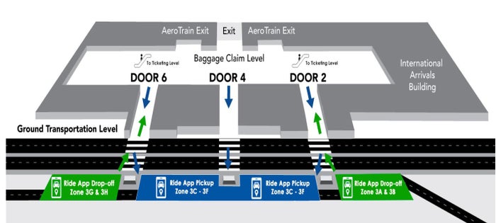 IAD Rideshare Pick Up Washington Dulles International Airport Ride App