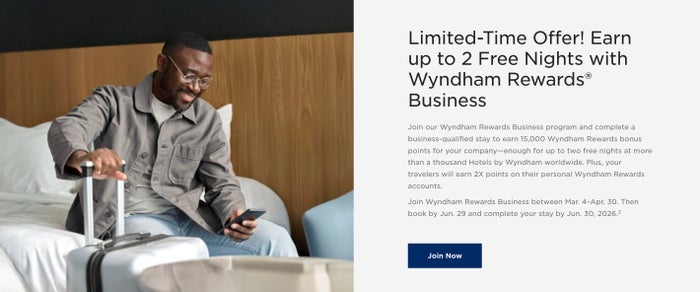 Wyndham Rewards Business Promotion Wyndham Rewards Business Promotion