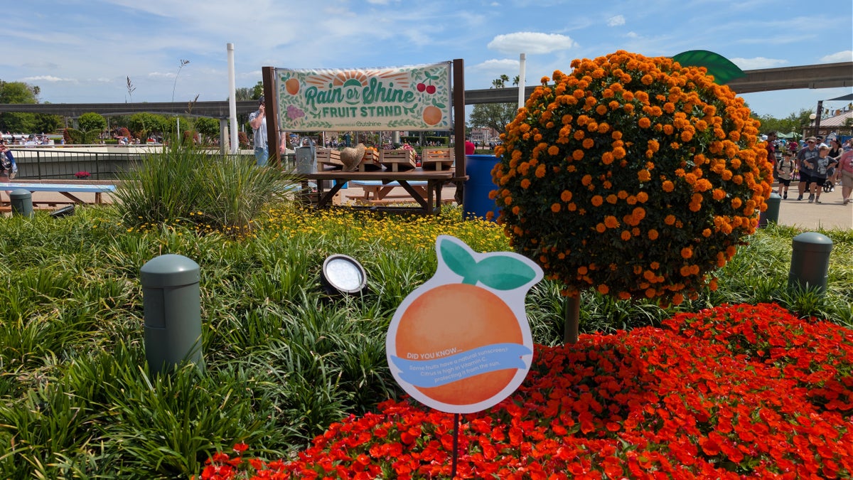 2026 EPCOT International Flower & Garden Festival Rain or Shine Fruit Stand