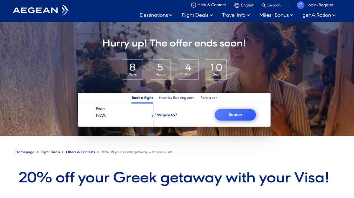 Aegean Sale Promo