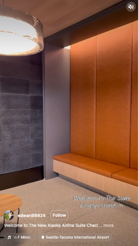 Alaska new VIP check in area