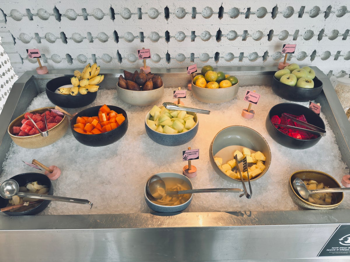 Aloft Bali Seminyak breakfast fruits