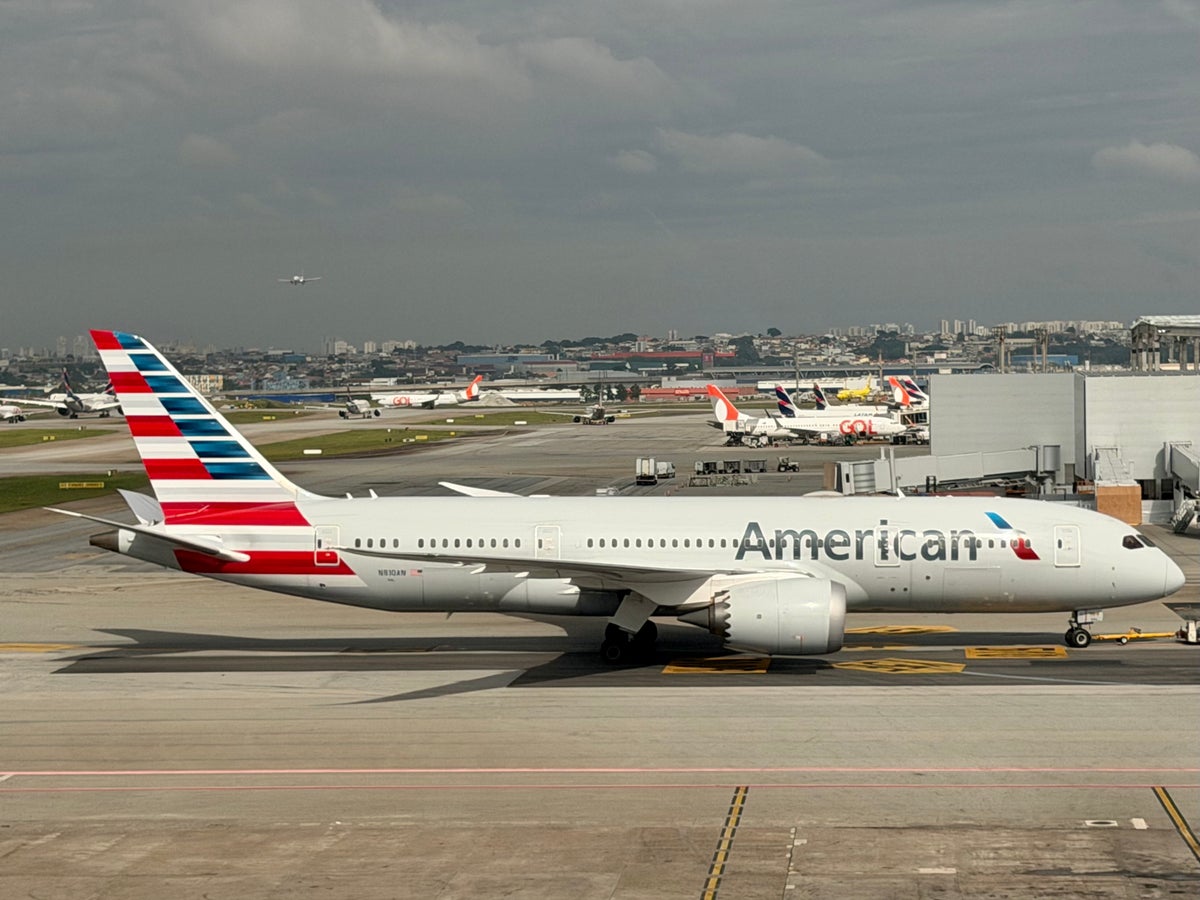 American Airlines 787 Dreamliner at Sao Paulo GRU Airport