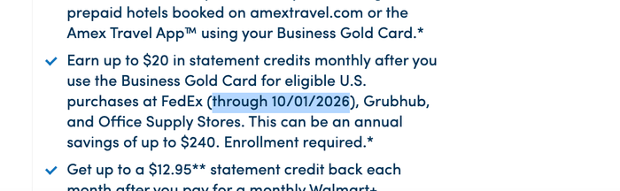Amex Business Gold card FedEx ending Amex Business Gold card FedEx ending