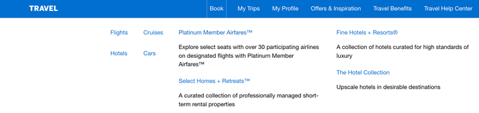 Amex Platinum Member Airfares