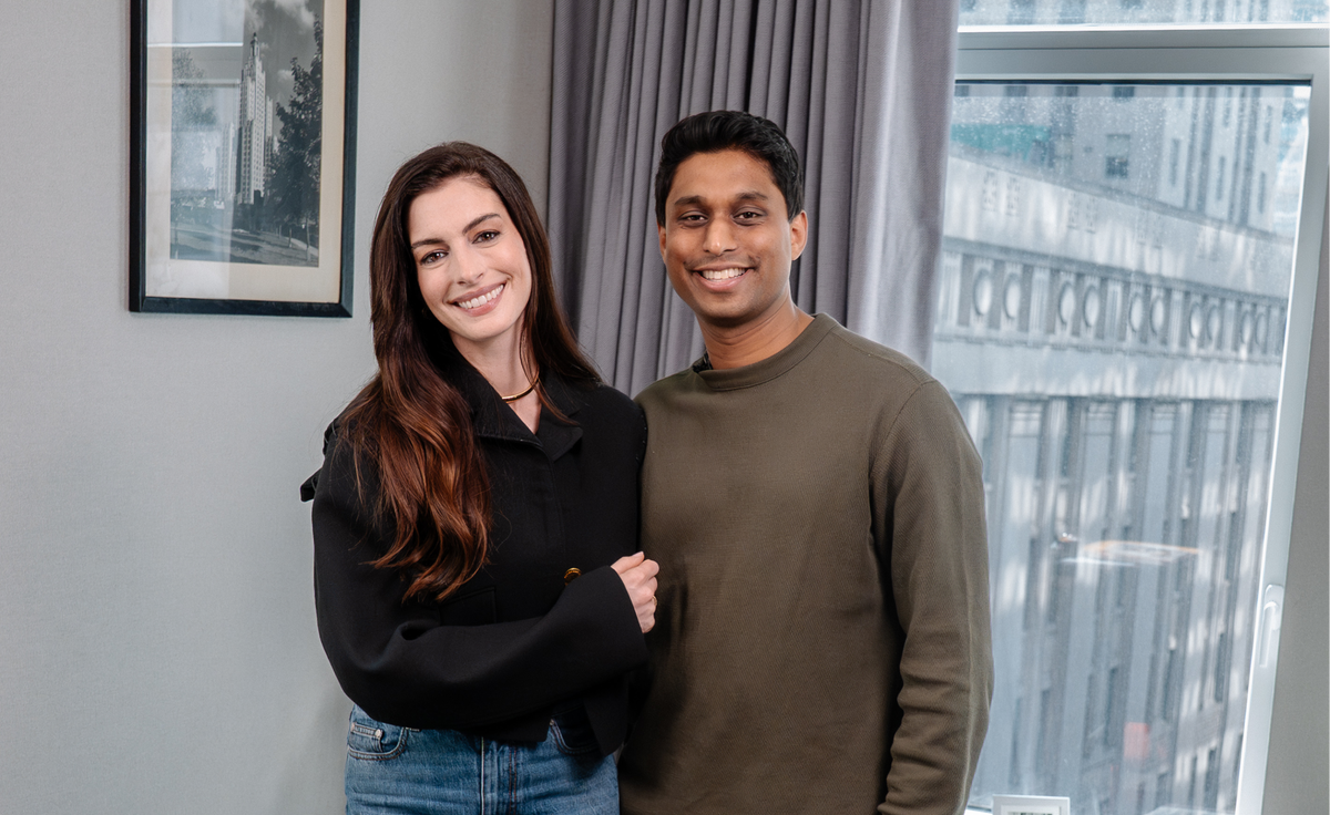 Anne Hathaway and Ankur Jain Bilt
