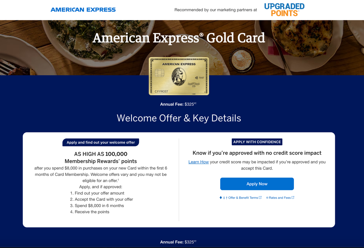 Apply Amex Gold