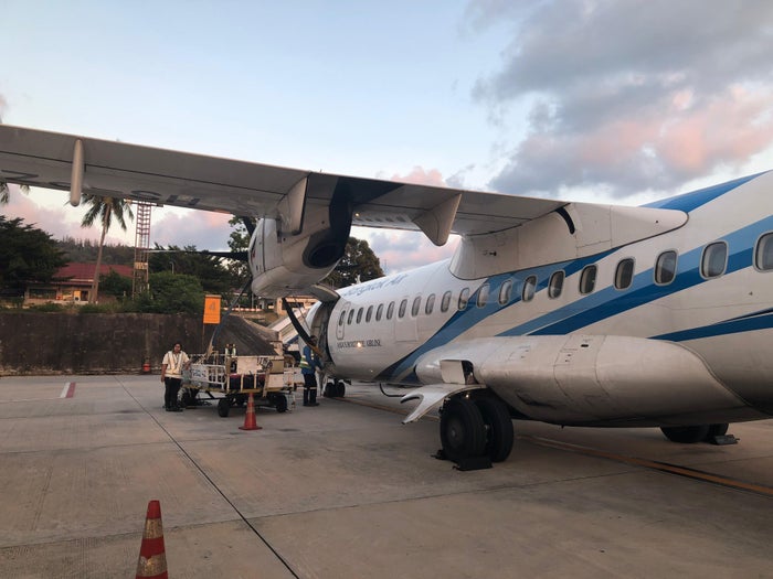 Bangkok Airways plane in Koh Samui Bangkok Airways plane in Koh Samui
