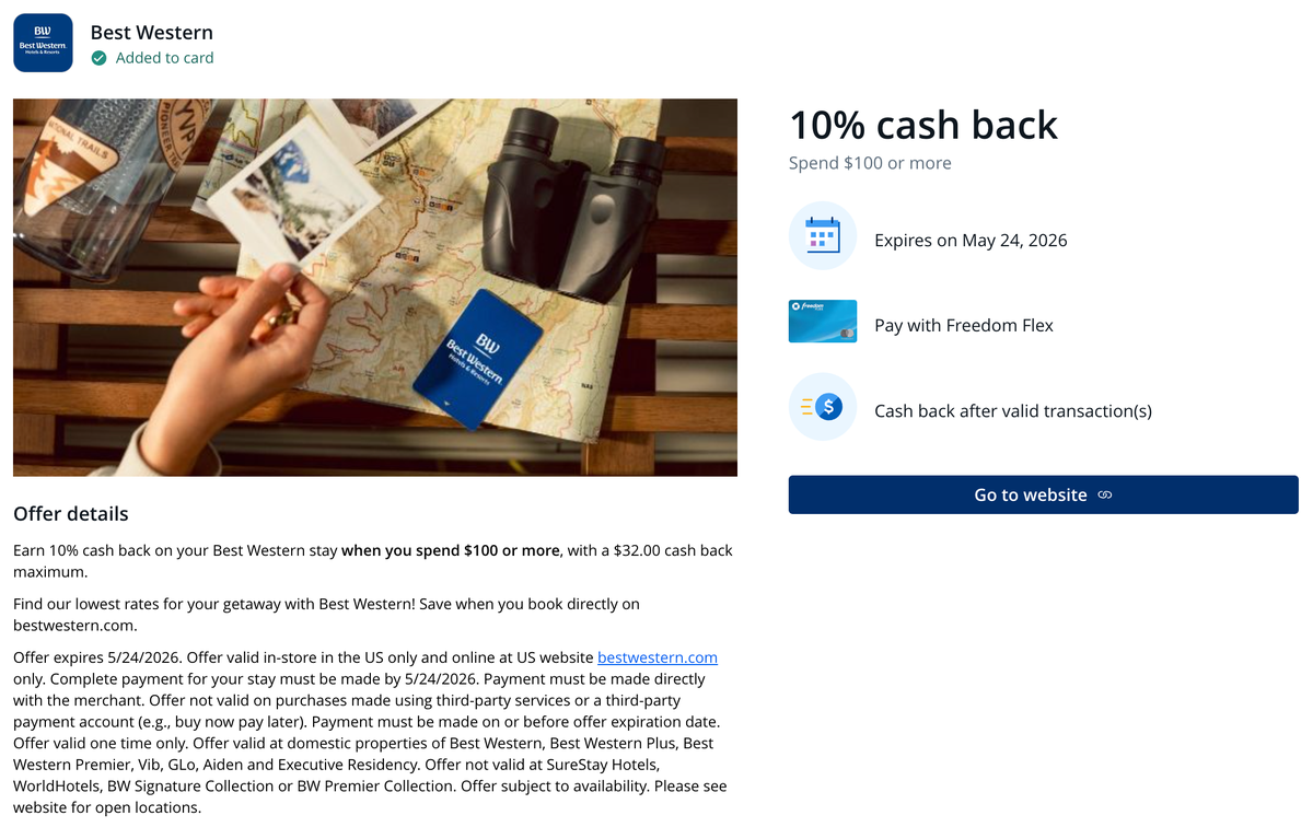 Best western chase offer