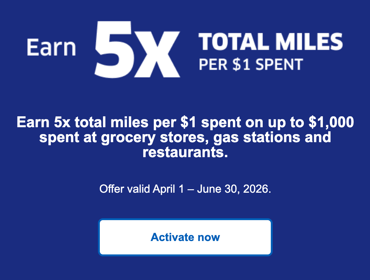 Chase 5x United spending offer Q2 2026