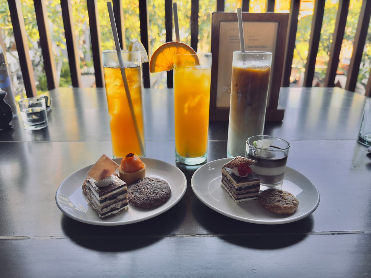 Conrad Bali afternoon tea plates