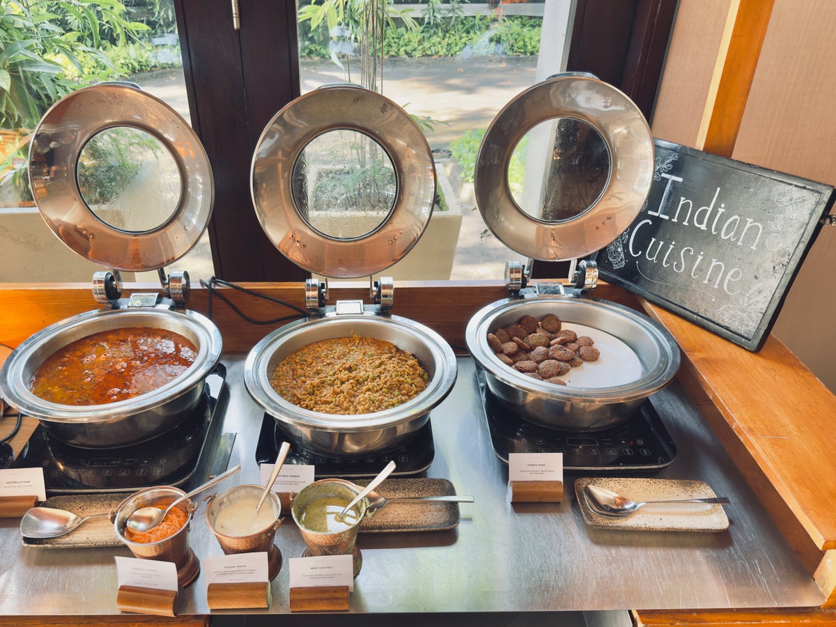 Conrad Bali breakfast Indian cuisine