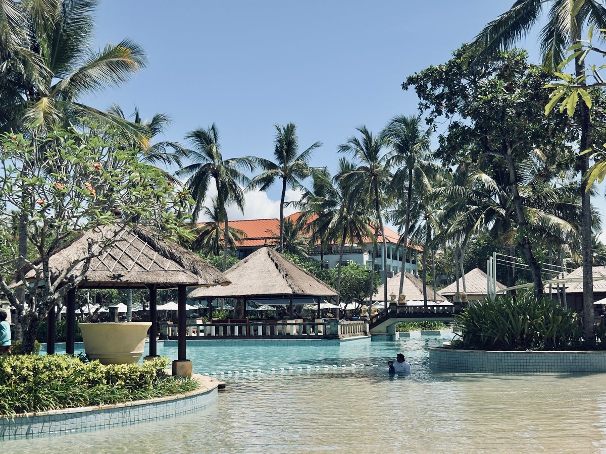 Conrad Bali pool wide view side