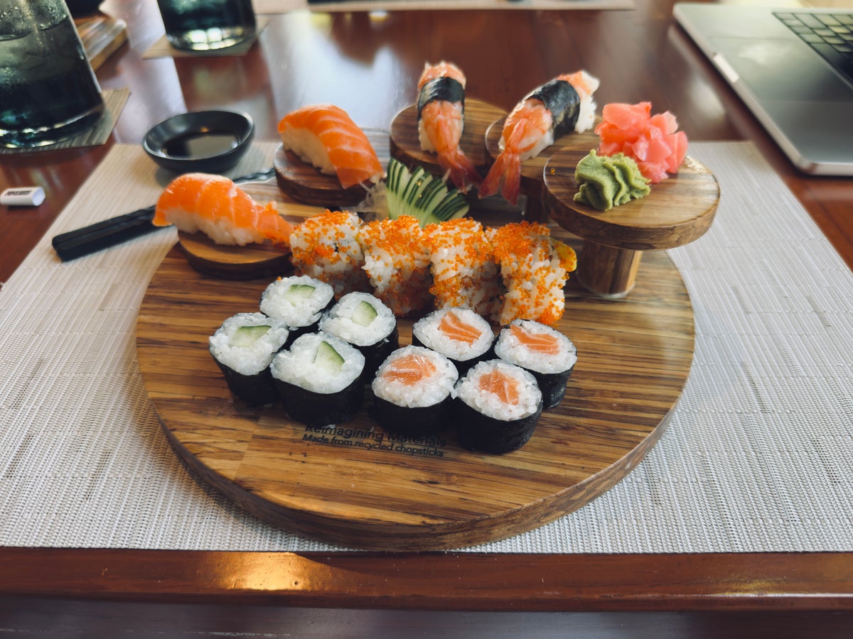 Conrad Bali sushi plate 2