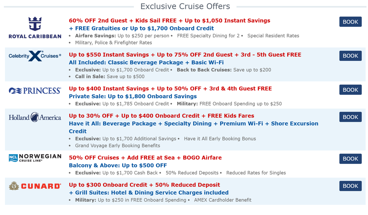 Cruise.com exclusive offers