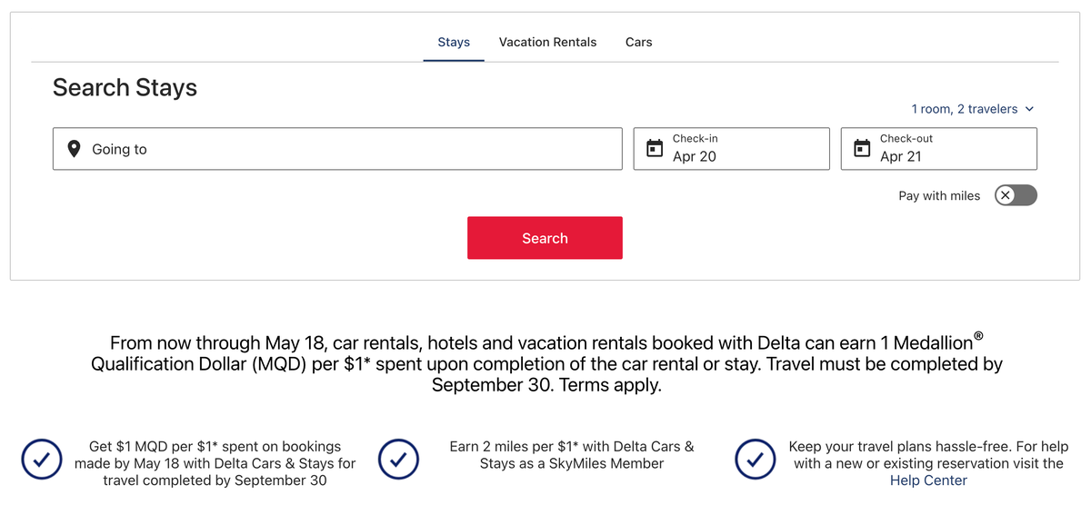 Delta MQD promotion April 2026