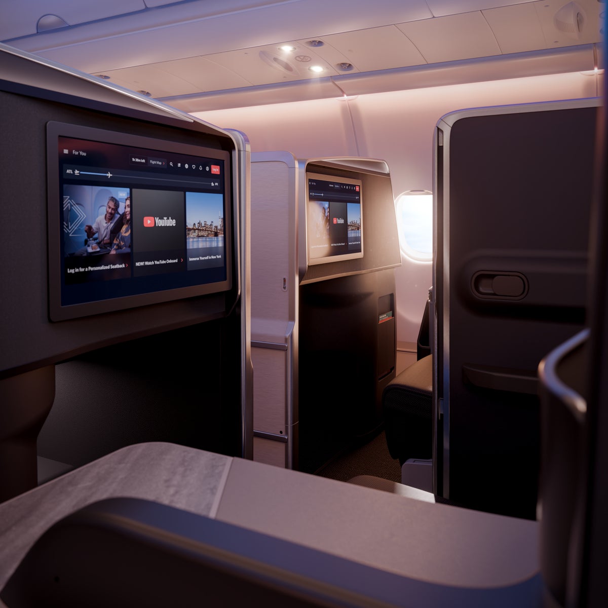 Delta One Suites A330 IFE screen