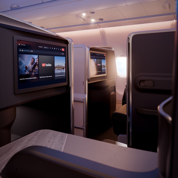 Delta One Suites A330 IFE screen Delta One Suites A330 IFE screen