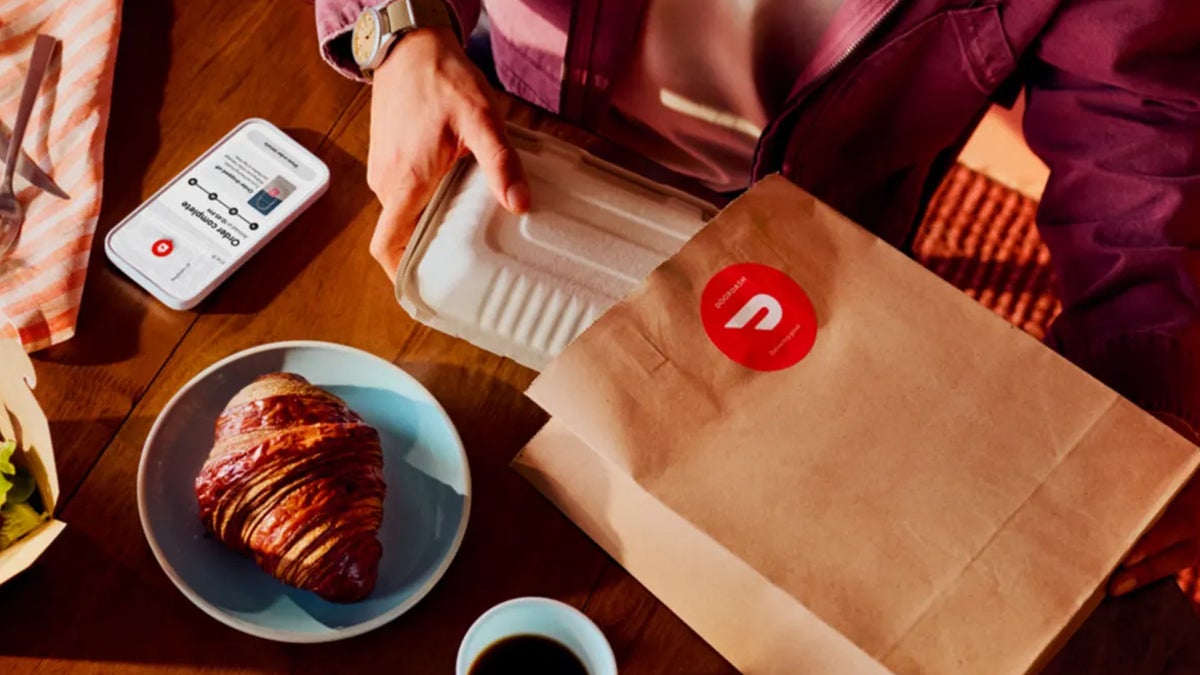 DoorDash delivery croissant