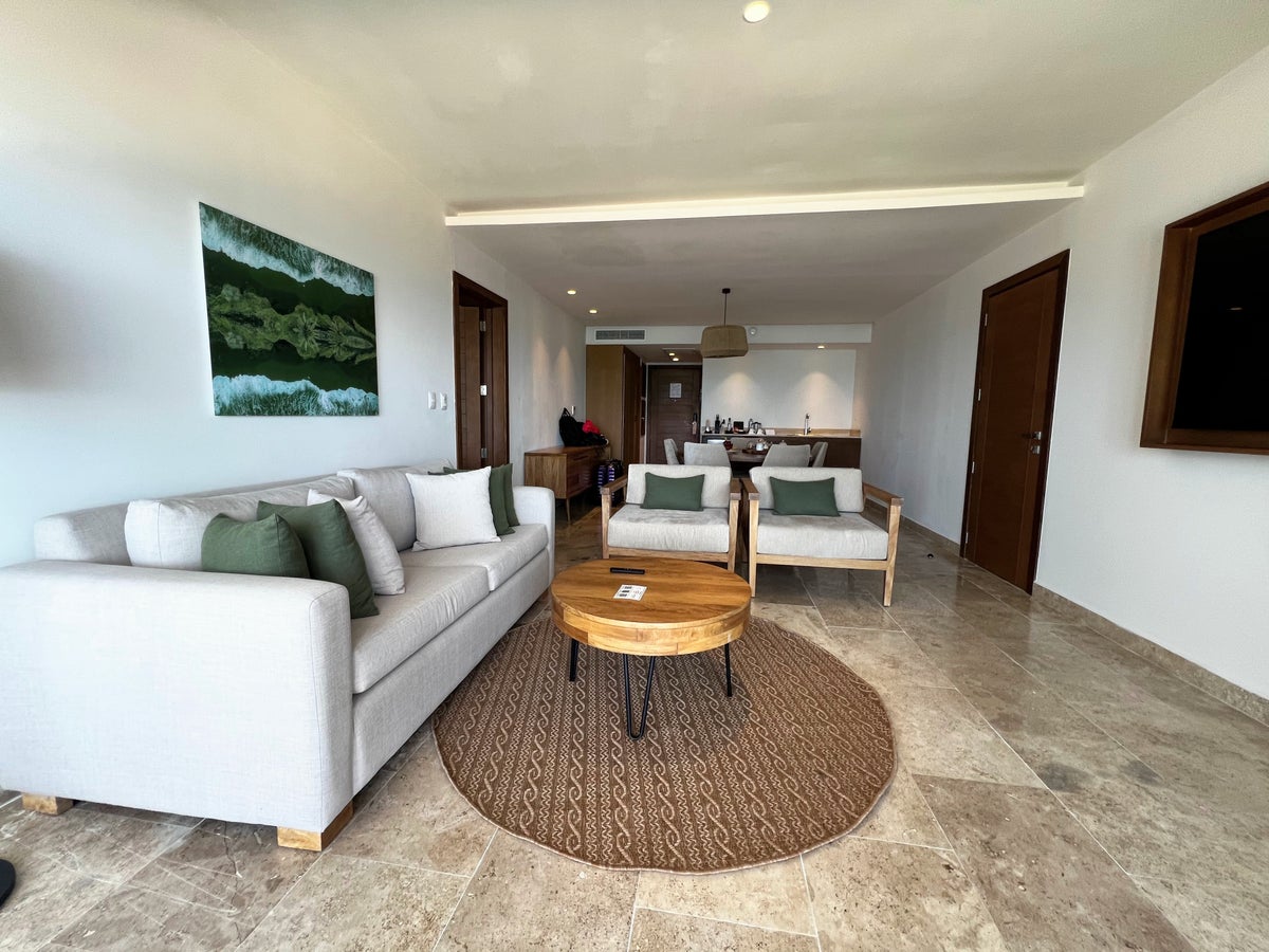 Dreams Sapphire Resort suite living room