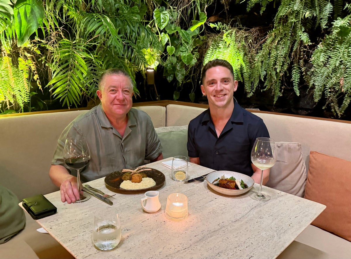 Emilliano Rio dinner with dad