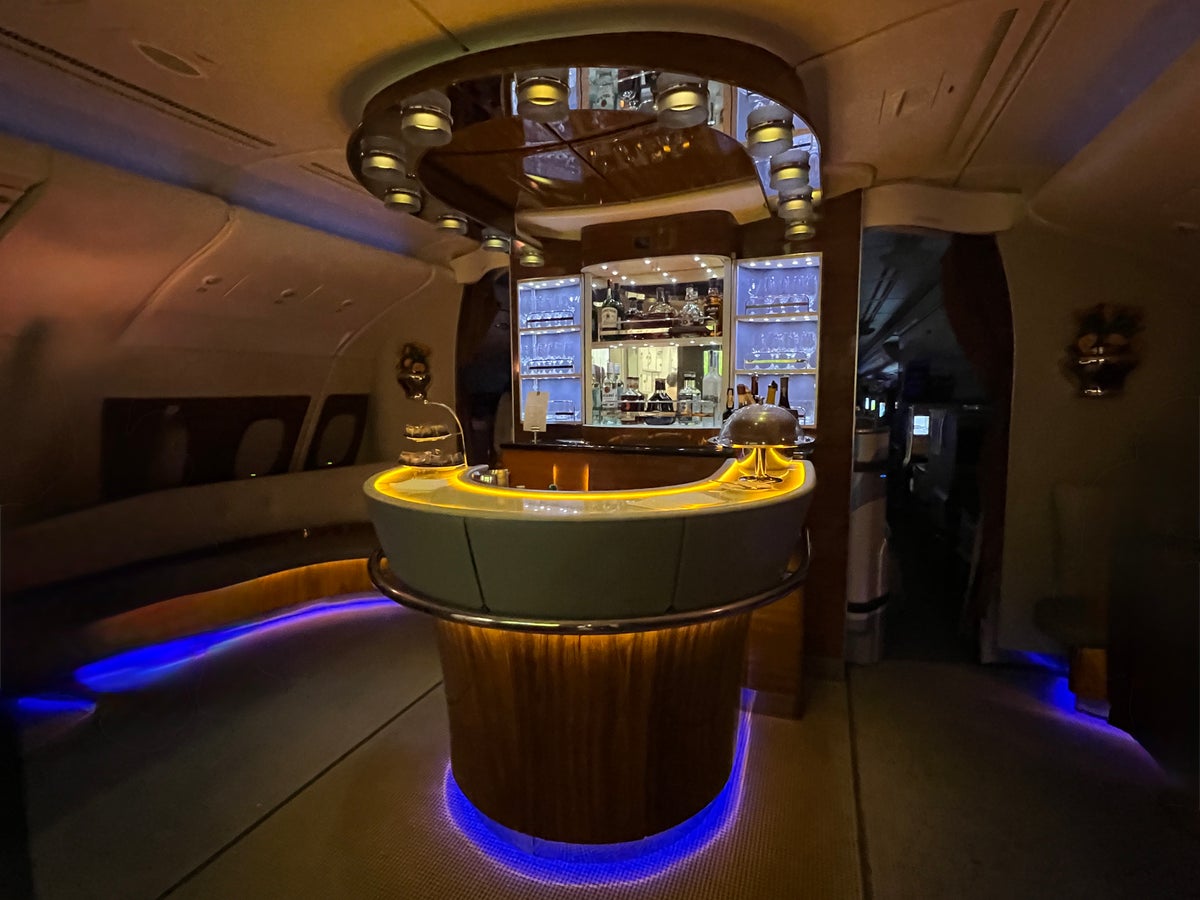 Emirates A380 bar