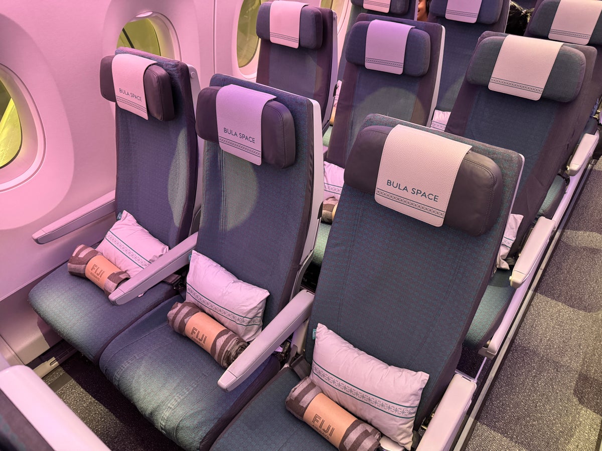 Fiji Airways DFW NAN A350 900 Economy Bula Space