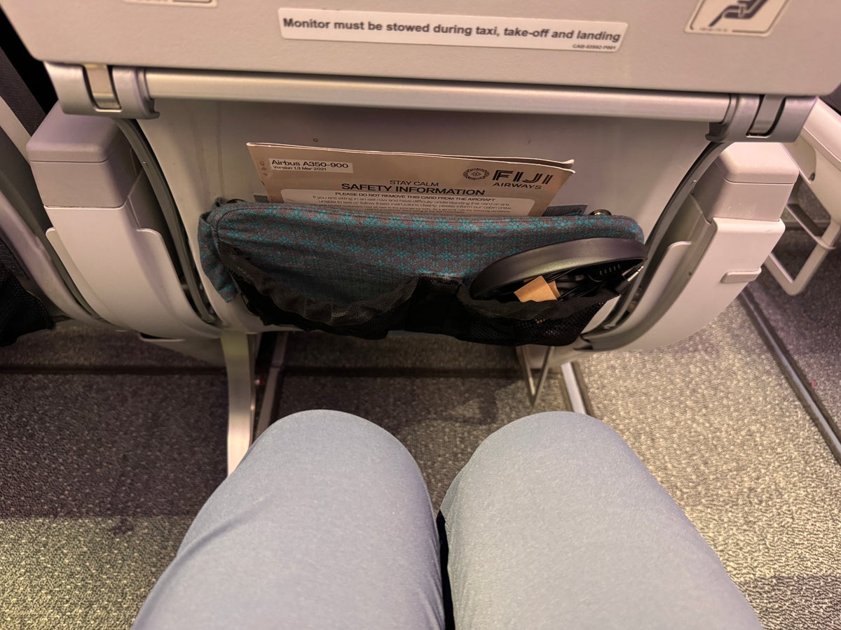 Fiji Airways DFW NAN A350 900 Economy knees