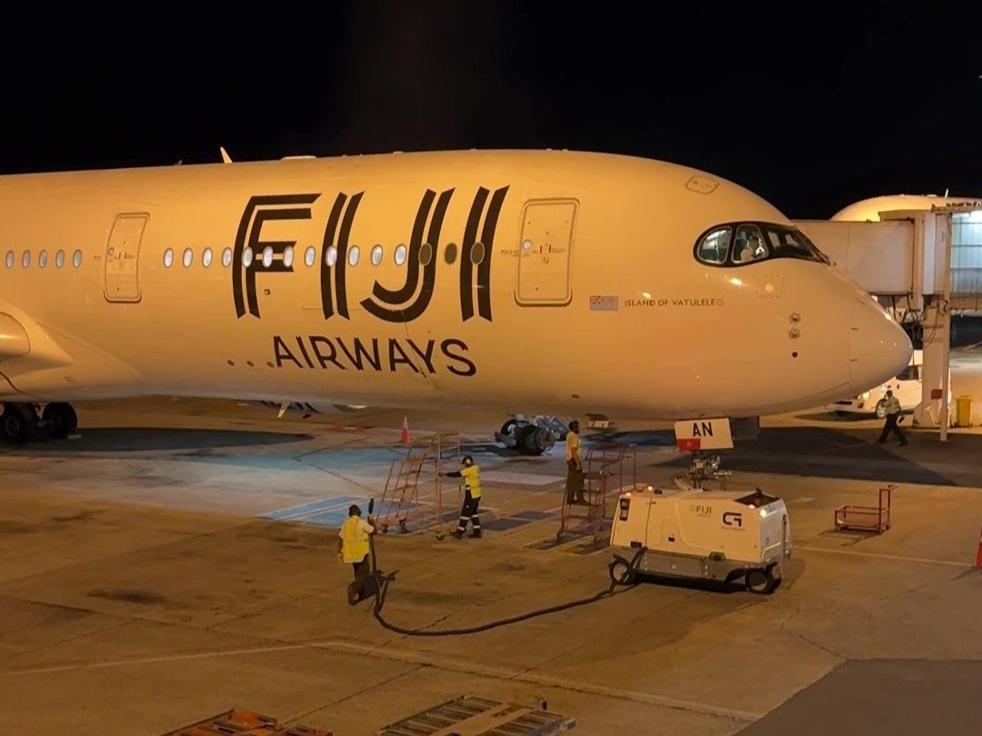 Fiji Airways DFW NAN A350 900 on arrival