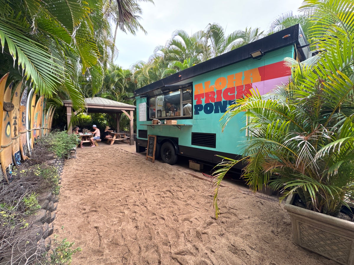 Grand Wailea taco truck on sand