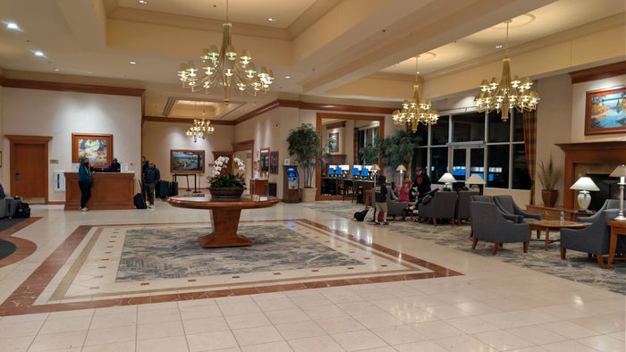 Hilton Seattle Airport & Conference Center main lobby Hilton Seattle Airport & Conference Center main lobby