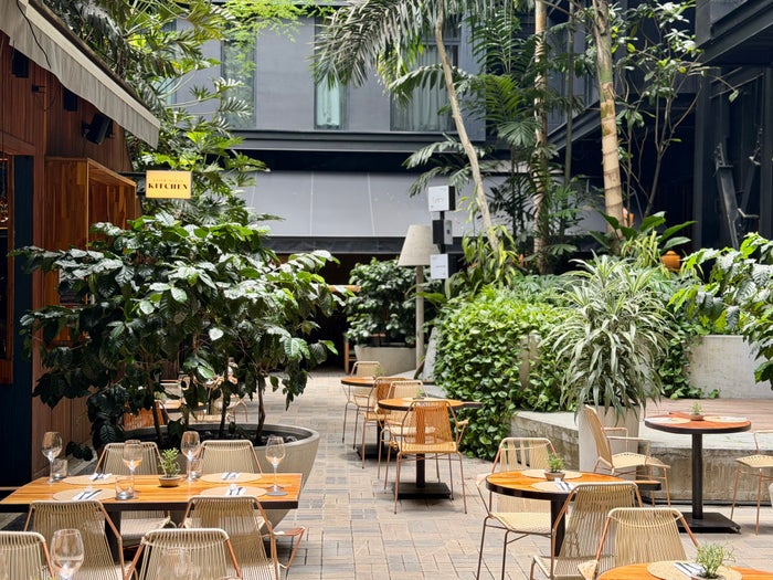 Hyatt Click Clack Medellin courtyard Hyatt Click Clack Medellin courtyard