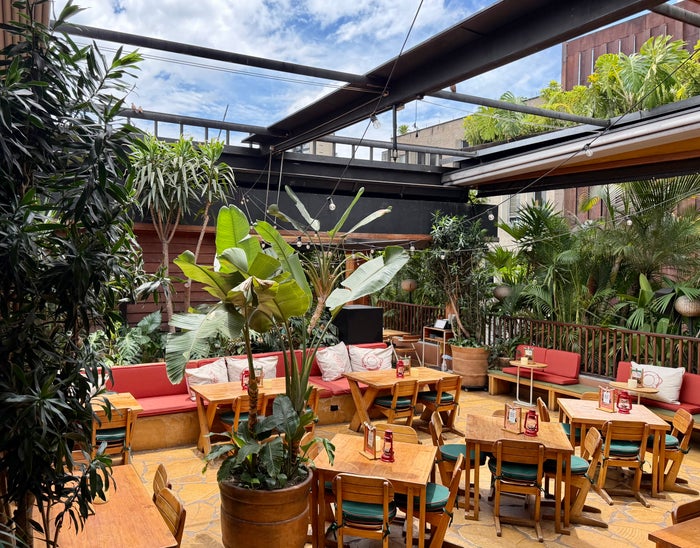 Hyatt Click Clack Medellin rooftop restaurant