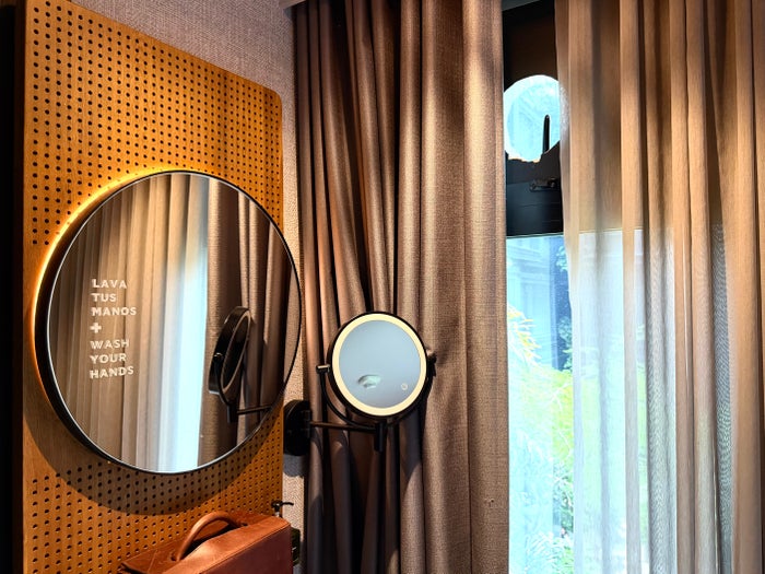 Hyatt Click Clack Medellin room broken window Hyatt Click Clack Medellin room broken window