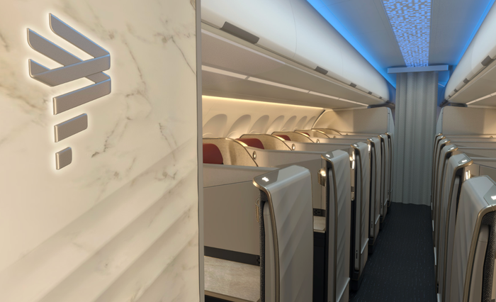 LATAM Airbus A321XLR cabin LATAM Airbus A321XLR cabin