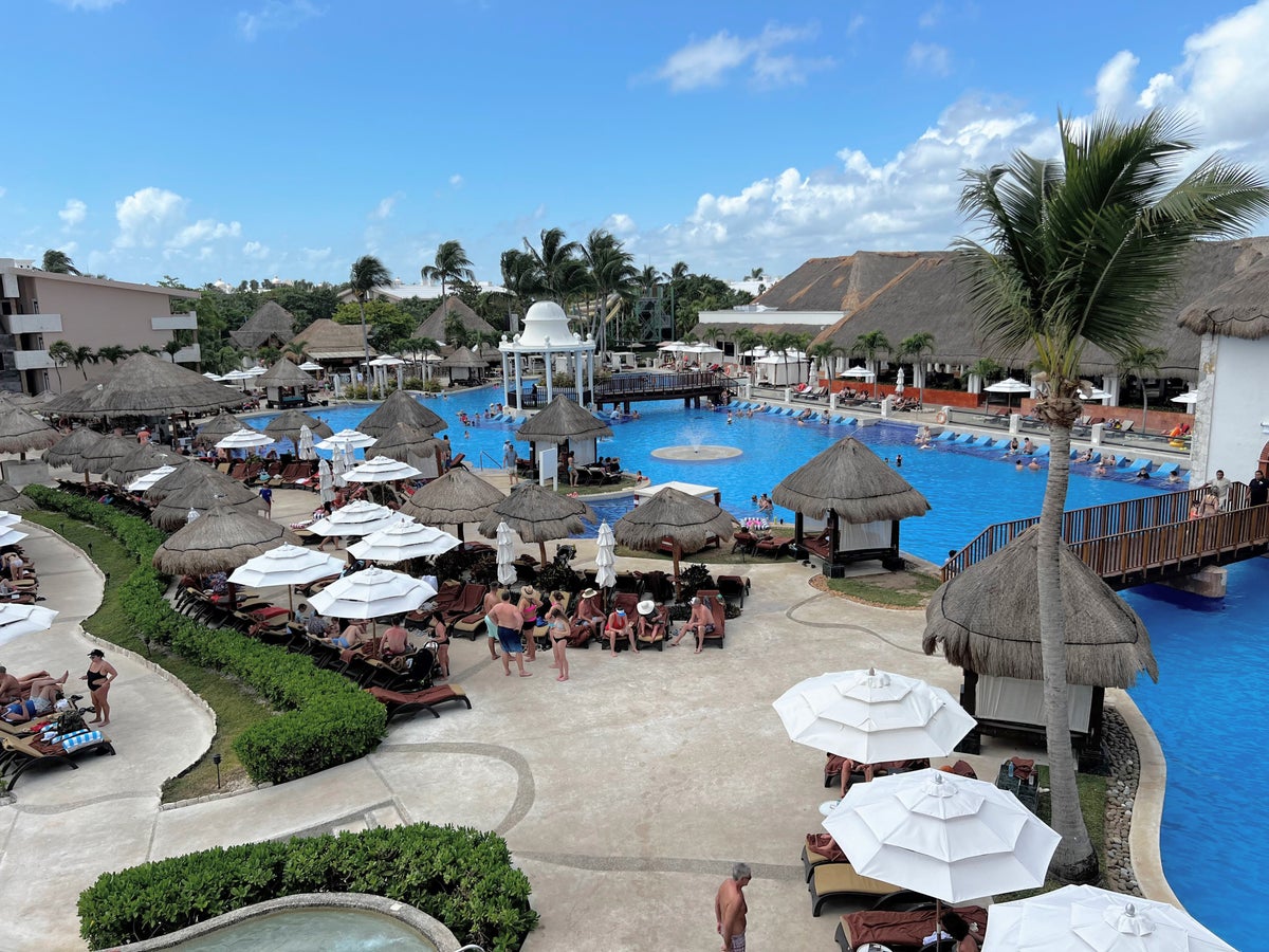 Main pool at Dreams Sapphire Resort in Mexico