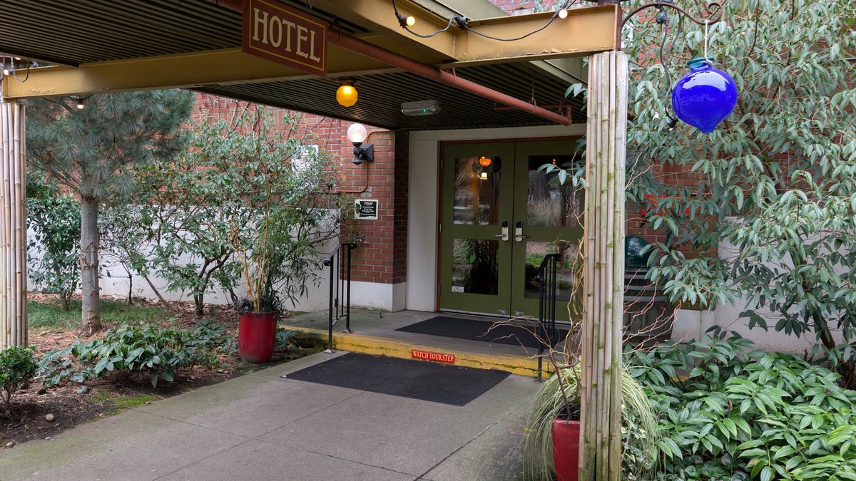 McMenamins Anderson School Hotel entrance