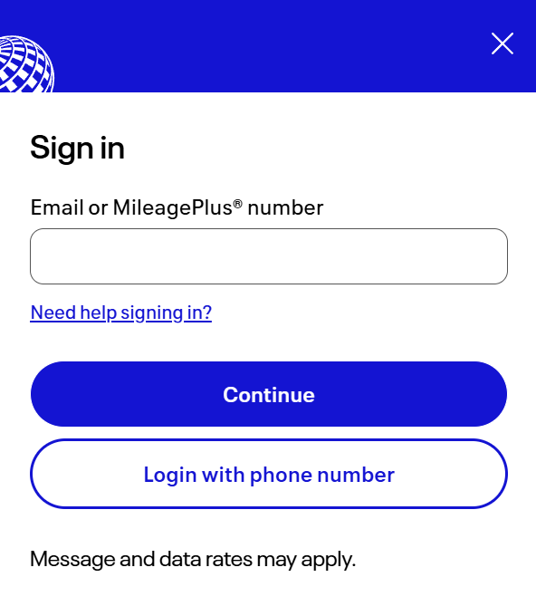 MileagePlus Sign-in MileagePlus Sign In