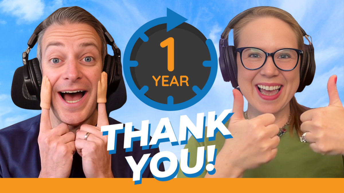 Podcast 1 Year Anniversary giveaway cover