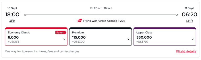 Screenshot 2026 04 16 at 7.39.58 AM Virgin Atlantic Award Fees JFK LHR