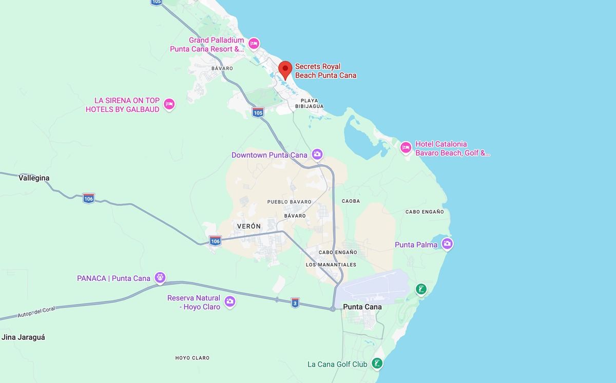 Secrets Royal Beach Punta Cana location