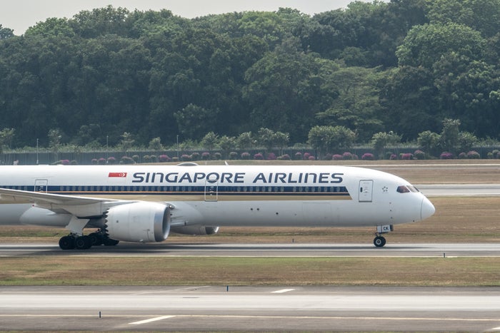 Singapore 787 Dreamliner close up